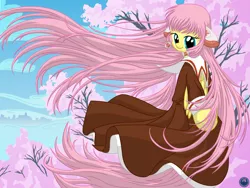 Size: 4500x3375 | Tagged: absurd resolution, artist:template93, chii, chobits, crossover, derpibooru import, fluttershy, long mane, safe, solo