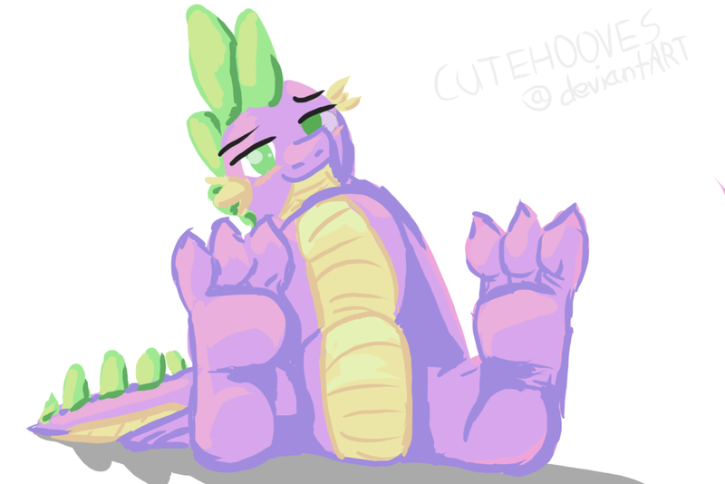 Size: 1024x683 | Tagged: artist:cutehooves, derpibooru import, dragon, feet, fetish, foot fetish, solo, spike, suggestive