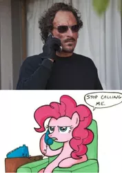 Size: 848x1198 | Tagged: crossover, derpibooru import, edit, human, implications, meme, pinkie pie, safe, sons of anarchy, stop calling me, tig trager