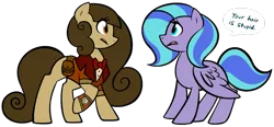 Size: 1310x610 | Tagged: safe, artist:son-of-an-assbutt, derpibooru import, oc, oc:clockwise, oc:cosmic star, unofficial characters only, earth pony, pegasus, pony