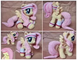 Size: 1024x801 | Tagged: accessory, artist:sewyouplushiethings, derpibooru import, fluttershy, headband, hurricane fluttershy, irl, photo, plushie, safe, wristband