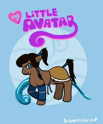 Size: 1008x1216 | Tagged: safe, artist:bobalooshrimp, derpibooru import, ponified, earth pony, pony, korra, solo, the legend of korra