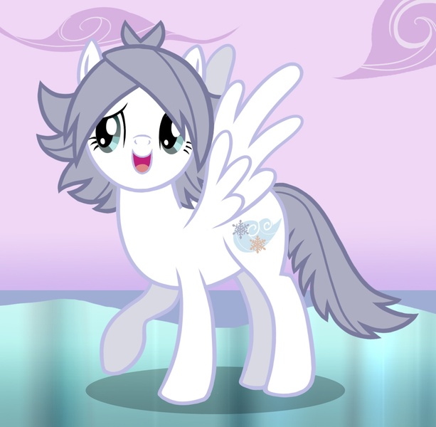 Size: 1123x1099 | Tagged: safe, artist:hiina, derpibooru import, ponified, pegasus, pony, cutie mark, fubuki shirou, inazuma eleven, male, snowflake, solo, trap