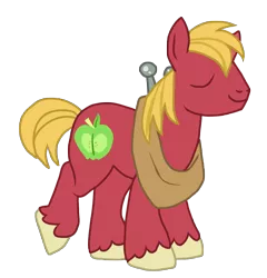 Size: 2339x2437 | Tagged: safe, artist:grethe--b, derpibooru import, big macintosh, earth pony, pony, male, simple background, solo, stallion, transparent background, vector