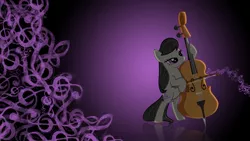 Size: 1920x1080 | Tagged: safe, artist:ember-blitz, derpibooru import, octavia melody, pony, bipedal, cello, musical instrument, solo, vector, wallpaper