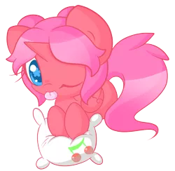 Size: 2500x2441 | Tagged: safe, artist:starlightlore, derpibooru import, oc, oc:cherry bloom, unofficial characters only, alicorn, pony, alicorn oc, simple background, solo, transparent background, wink