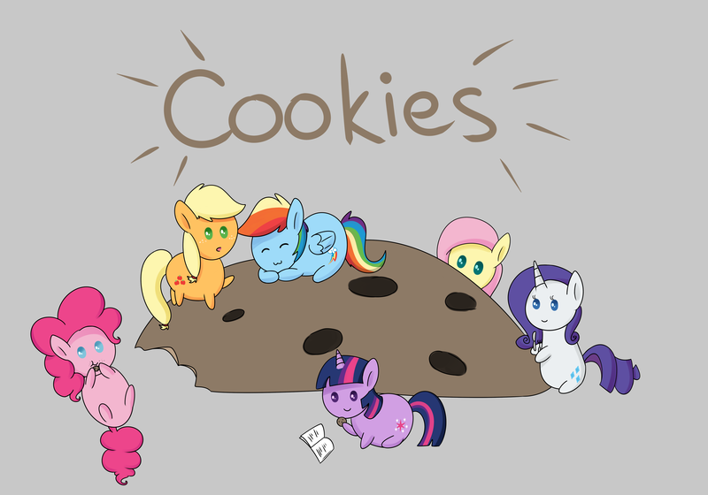 Size: 5000x3500 | Tagged: applejack, artist:verminshy, blob, cookie, derpibooru import, fluttershy, food, mane six, micro, pinkie pie, rainbow dash, rarity, safe, twilight sparkle