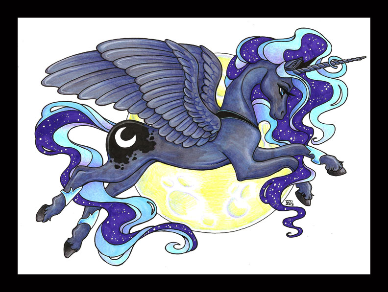 Size: 792x597 | Tagged: artist:luthiennightwolf, moon, princess luna, safe, solo, unshorn fetlocks