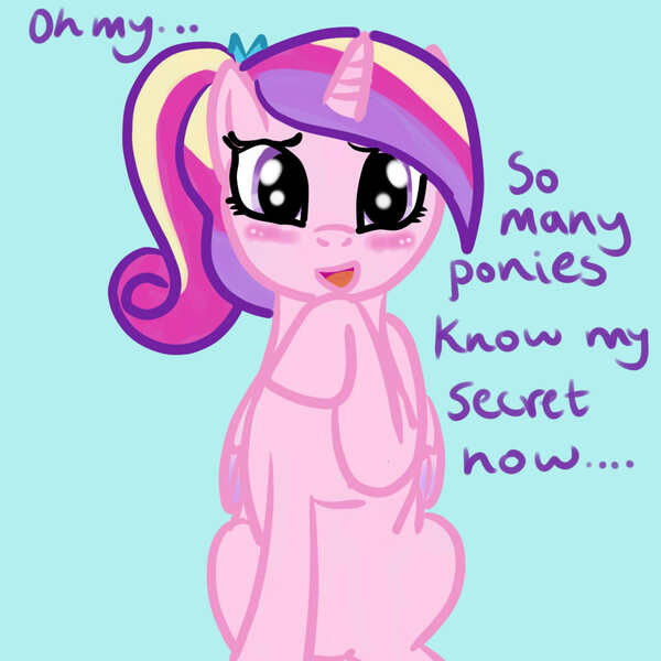 Size: 1000x1000 | Tagged: artist:kuromi, ask, blushing, princess cadance, safe, solo, teen princess cadance, tumblr