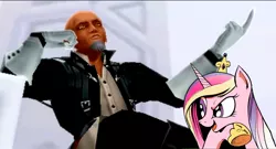 Size: 1366x740 | Tagged: crossover, deeply intrigued cadance, kingdom hearts, master xehanort, princess cadance, safe, xehanort