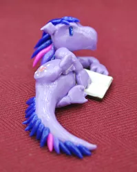 Size: 470x589 | Tagged: safe, artist:howmanydragons, derpibooru import, twilight sparkle, dragon, craft, sculpture, species swap, twilidragon