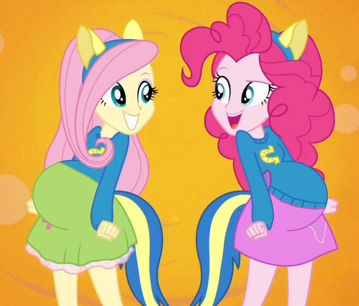 Size: 1185x1010 | Tagged: safe, derpibooru import, fluttershy, pinkie pie, equestria girls, pregnant, pregnant edit, pregnant equestria girls, teen pregnancy