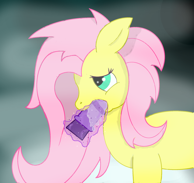 Size: 2042x1924 | Tagged: artist:snazzypone, blowjob, derpibooru import, dildo, dildo blowjob, fluttershy, magic, oral, questionable, sex, sex toy, solo