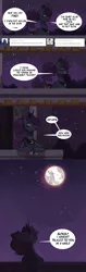 Size: 765x2408 | Tagged: safe, artist:herny, derpibooru import, princess luna, luna-afterdark, ask, balcony, comic, moon, solo, trixie is magic, tumblr