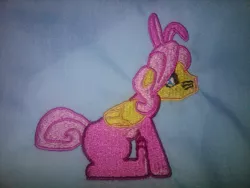 Size: 1024x768 | Tagged: artist:ethepony, bunny costume, bunnyshy, butterscotch, clothes, derpibooru import, embroidery, fluttershy, patch, rule 63, safe