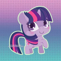 Size: 450x450 | Tagged: artist:miss-glitter, blushing, derpibooru import, safe, solo, twilight sparkle