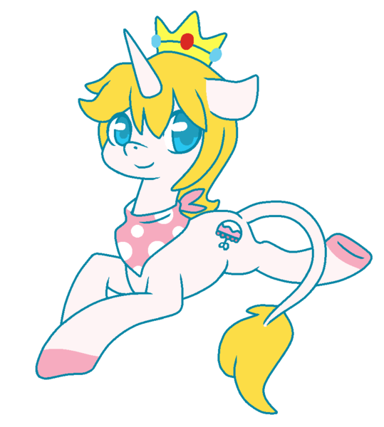 Size: 900x1001 | Tagged: artist:strawberrysplatters, classical unicorn, crown, derpibooru import, leonine tail, oc, prince apricot, safe, solo, unofficial characters only