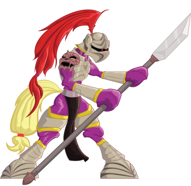 Size: 1280x1245 | Tagged: applejack, armor, artist:bob401, cosplay, crossover, derpibooru import, legacy of kain, malek, safe, simple background, solo, spear, weapon