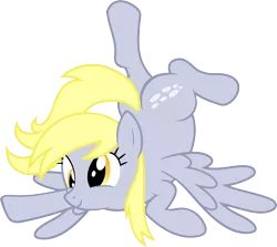 Size: 5279x4706 | Tagged: safe, artist:abydos91, derpibooru import, derpy hooves, pegasus, pony, absurd resolution, commission, cute, derp, derpabetes, derping, female, happy, mare, plot, silly, simple background, solo, transparent background, vector