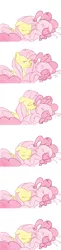 Size: 657x2700 | Tagged: artist:speccysy, ask fluttershy and pinkie pie, comic, cute, derpibooru import, diapinkes, female, flutterpie, fluttershy, kissing, lesbian, pinkie pie, safe, shipping, sleeping, snuggling