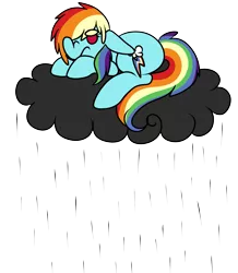 Size: 1673x1921 | Tagged: artist:icingtaxation, cloud, derpibooru import, rain, rainbow dash, safe, solo