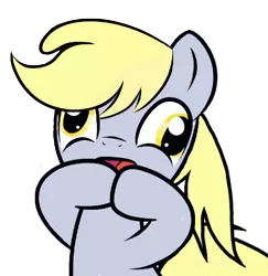 Size: 526x541 | Tagged: safe, artist:noobpwnerr, derpibooru import, derpy hooves, pegasus, pony, cute, derp, derpabetes, female, gasp, mare, open mouth, simple background, solo, transparent background, wide eyes