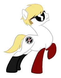 Size: 775x984 | Tagged: safe, artist:namifrost, derpibooru import, ponified, earth pony, pony, crossover, dave strider, homestuck, solo, sunglasses