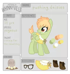 Size: 795x836 | Tagged: artist:ivyhaze, derpibooru import, oc, oc:pushing daisies, safe, solo, unofficial characters only