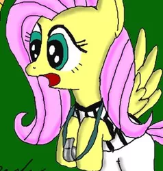 Size: 281x295 | Tagged: artist:pheeph, derpibooru import, fluttershy, referee, referee fluttershy, safe, solo, whistle, whistle necklace