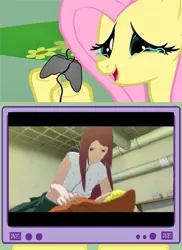 Size: 400x548 | Tagged: crying, derpibooru import, exploitable meme, fluttershy, kushina uzumaki, meme, naruto, obligatory pony, safe, tears of joy, tv meme, ultimate ninja storm