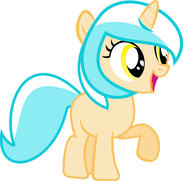 Size: 3000x2956 | Tagged: safe, artist:strawbellycake, derpibooru import, oc, unofficial characters only, pony, unicorn, filly, happy, simple background, solo, transparent background, vector