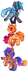 Size: 393x992 | Tagged: safe, artist:zhampy, derpibooru import, lotus blossom, oc, unofficial characters only, pony, unicorn, bracelet, clothes, ethereal wings, female, mare, scarf, soulscape, trefoil, unshorn fetlocks