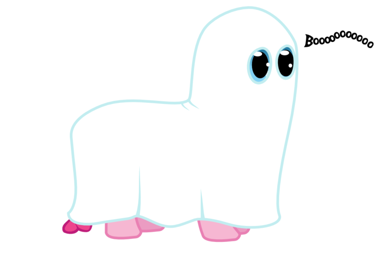 Size: 1052x744 | Tagged: artist:krustykunt, bedsheet ghost, boo, clothes, costume, derpibooru import, ghost, halloween, nightmare fuel, nightmare night, pinkie pie, safe, simple background, solo, spooky, transparent background, vector