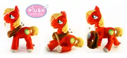 Size: 1024x471 | Tagged: safe, artist:plushactiontoys, derpibooru import, big macintosh, earth pony, pony, irl, male, photo, plushie, solo, stallion