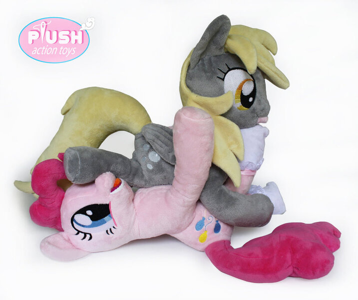 Size: 977x818 | Tagged: safe, artist:plushactiontoys, derpibooru import, derpy hooves, pinkie pie, pegasus, pony, female, irl, mare, photo, plushie