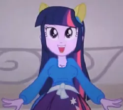 Size: 460x413 | Tagged: suggestive, derpibooru import, edit, edited screencap, screencap, twilight sparkle, equestria girls, 1000 hours in ms paint, breast edit, breasts, cleavage, female, ms paint, solo, solo female