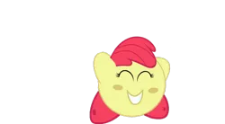 Size: 1024x565 | Tagged: apple bloom, artist:holsternicholson, crossover, derpibooru import, kirby, kirby (character), kirbyfied, safe, solo, species swap