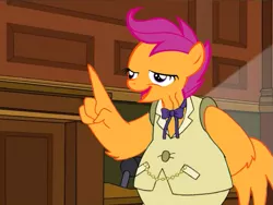 Size: 667x501 | Tagged: chickun, derpibooru import, exploitable meme, futurama, lawyer, meme, safe, scootaloo