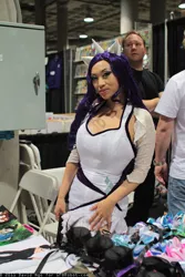 Size: 800x1200 | Tagged: safe, artist:yayacosplay, derpibooru import, rarity, human, artist alley, comikaze expo, cosplay, irl, irl human, photo