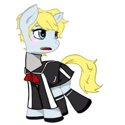 Size: 500x501 | Tagged: safe, artist:fruityloopy-cherry, derpibooru import, ponified, ginko, lisa silverman, persona, persona 2, solo