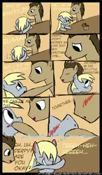 Size: 2100x3600 | Tagged: safe, artist:bestseller-microtech, derpibooru import, derpy hooves, doctor whooves, time turner, pegasus, pony, comic, daydream, doctorderpy, female, male, mare, muffin, shipping, straight