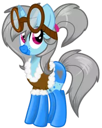 Size: 2150x2700 | Tagged: safe, artist:shyshyoctavia, derpibooru import, oc, oc:roiling steam, unofficial characters only, pony, unicorn, clothes, goggles, jacket, solo