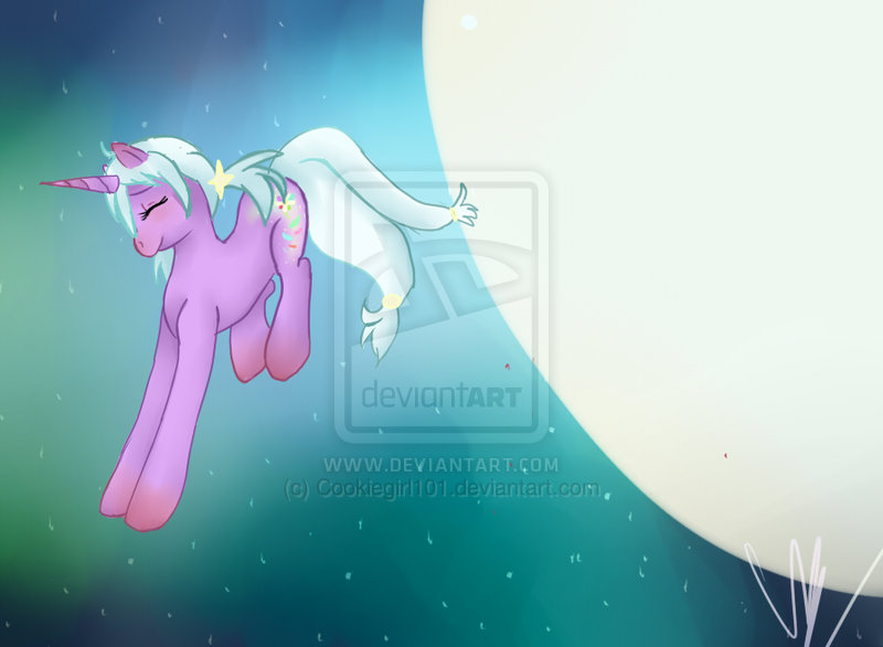 Size: 800x586 | Tagged: safe, artist:cookiegirl101, derpibooru import, oc, unofficial characters only, pony, unicorn, moon, solo