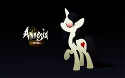 Size: 1133x705 | Tagged: safe, artist:travelingantics, derpibooru import, ponified, pony, unicorn, amnesia, amnesia the dark descent, amnesia the dark descent: justine, crossover, heartbreak, justine, solo, wallpaper