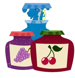Size: 995x1026 | Tagged: safe, artist:lizziebax, derpibooru import, hugh jelly, cherry, jelly, prunes, simple background, transparent background, vector