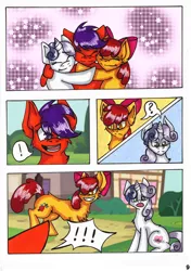 Size: 600x853 | Tagged: apple bloom, artist:olivcater, comic, cutie mark, cutie mark crusaders, derpibooru import, hospital, medicines called friends needed, safe, scootaloo, sweetie belle