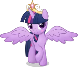 Size: 15634x13566 | Tagged: safe, artist:rainbownspeedash, derpibooru import, twilight sparkle, twilight sparkle (alicorn), alicorn, pony, .ai available, absurd resolution, blushing, cute, element of magic, female, looking at you, mare, smiling, solo, vector