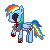 Size: 50x50 | Tagged: amnesia, amnesia the dark descent, artist:sliperrysheep, blood, crossover, derpibooru import, grimdark, lowres, pixel art, rainbow dash, simple background, solo, transparent background