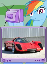 Size: 564x760 | Tagged: car, cody coyote, coyote x, derpibooru import, exploitable meme, hardcastle and mccormick, meme, obligatory pony, rainbow dash, safe, tv meme