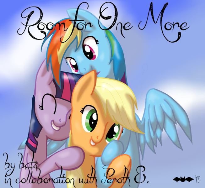 Size: 932x857 | Tagged: safe, artist:batsofchaos, derpibooru import, applejack, rainbow dash, twilight sparkle, appledash, appledashlight, cover, female, lesbian, shipping, twidash, twijack